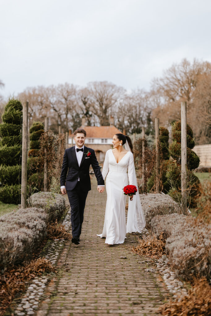 voewood wedding bride groom