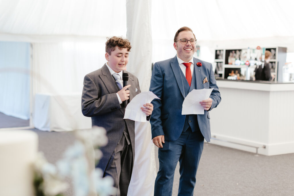 Wedding speeches at a Suffolk wedding venue 
